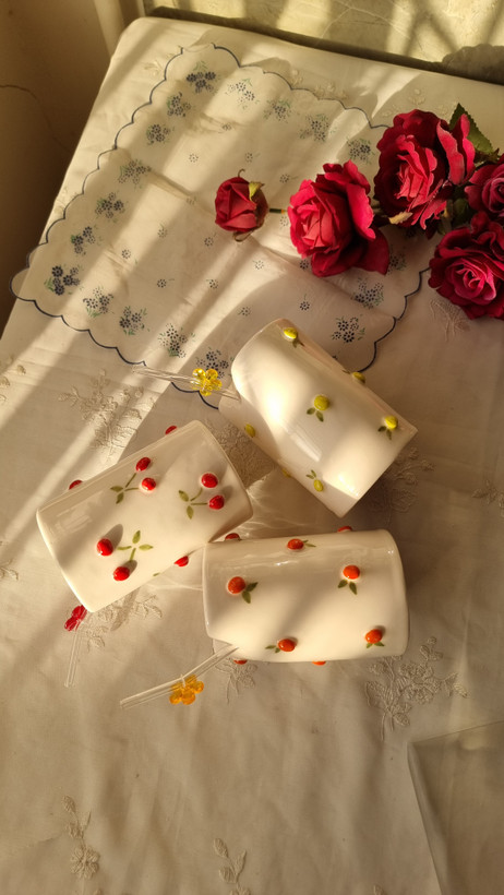 شربت خوری سرامیکی برجسته دست ساز