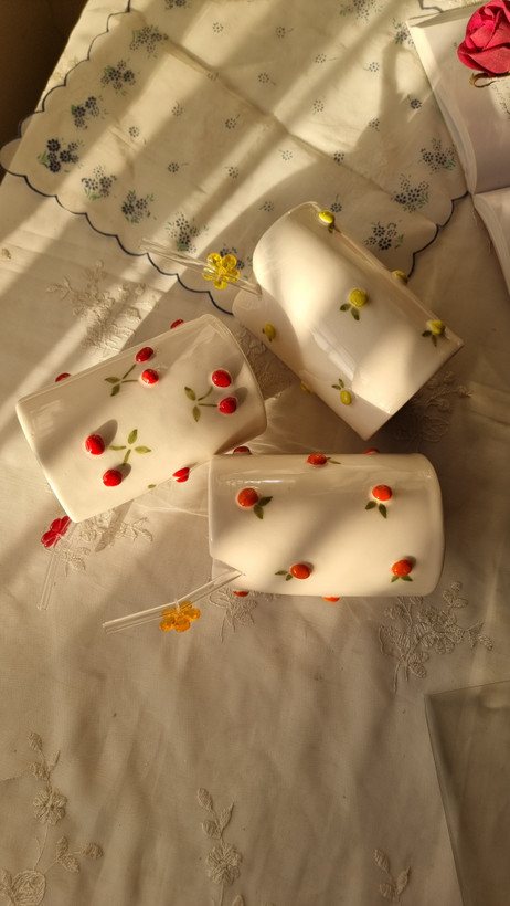 شربت خوری سرامیکی برجسته دست ساز