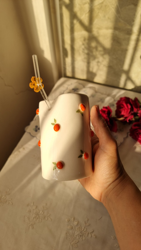 شربت خوری سرامیکی برجسته دست ساز