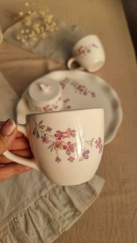 ست چای خوری دو نفره سرامیکی دست ساز