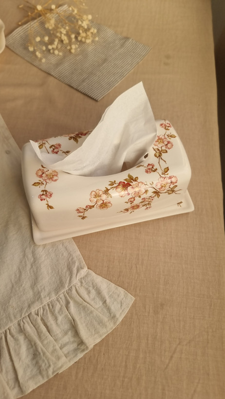 جا دستمال کاغذی سرامیکی دست ساز